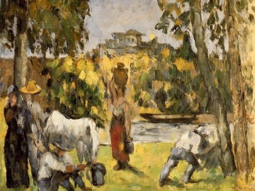 Paul Cezanne Painting - La vida en el campo Paul Cézanne
